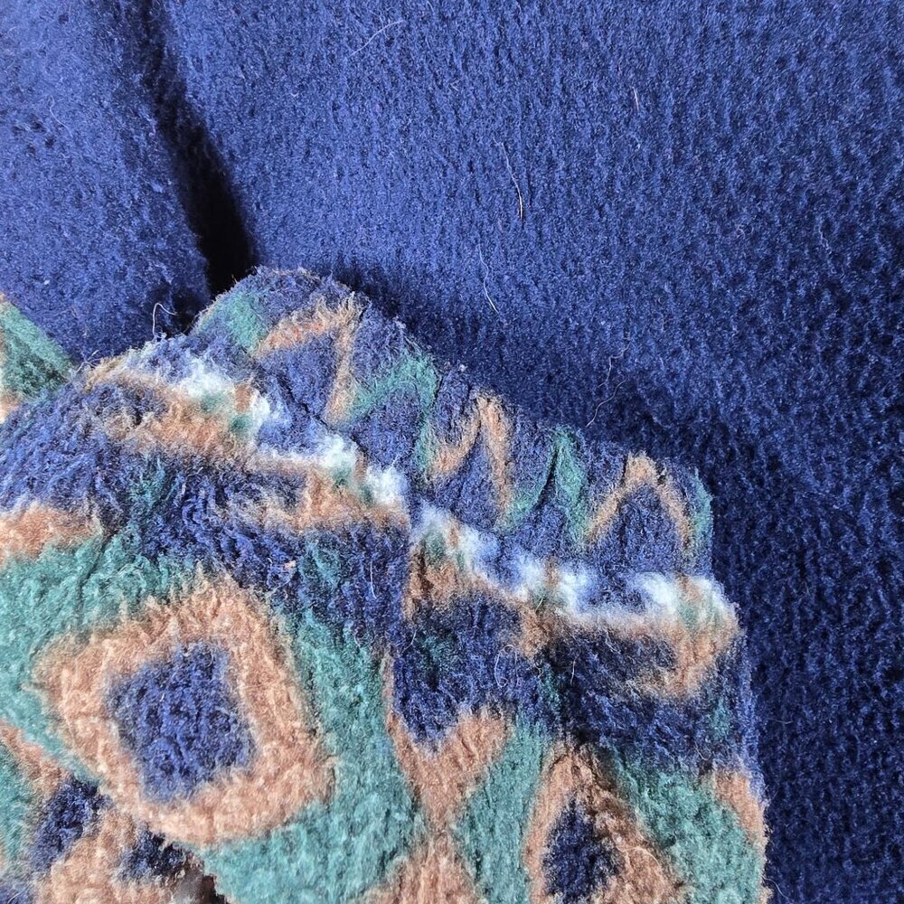 Vintage Fleece Jacket With Tree / Aztec‎ Pattern (GUC) - Picture 10 of 12